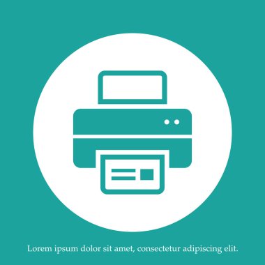 yazdırma simgesi, vektör