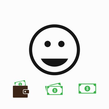 Simge gülümseme, vektör