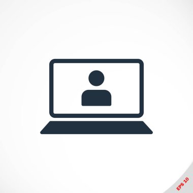 Dizüstü bilgisayar kutsal kişilerin resmi, vektör