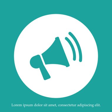 Hoparlör simgesi vektör