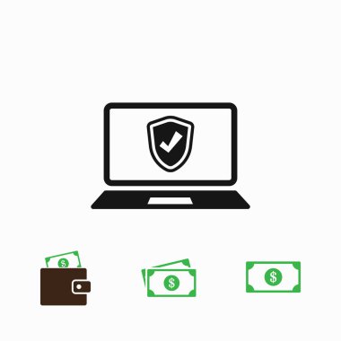 Dizüstü bilgisayar kutsal kişilerin resmi, vektör