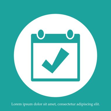 Takvim simgesini, vektör