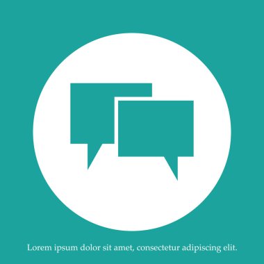 konuşma balonları simgesi