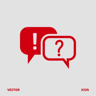 Soru ve ünlem işareti simgesi