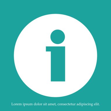 Bilgi simgesi, vektör