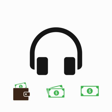 kulaklık kutsal kişilerin resmi, vektör