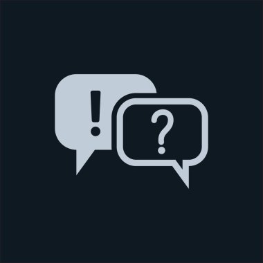 Soru ve ünlem işareti simgesi