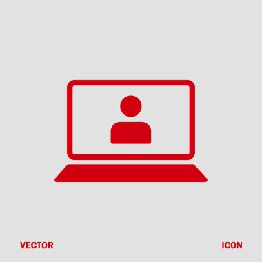 Dizüstü bilgisayar kutsal kişilerin resmi, vektör