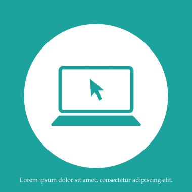 Dizüstü bilgisayar kutsal kişilerin resmi, vektör