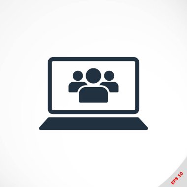 Dizüstü bilgisayar kutsal kişilerin resmi, vektör