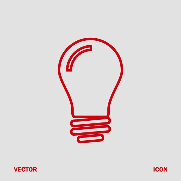 Light bulb icon — Stock Vector