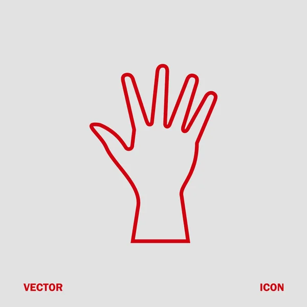 Handsymbolvektor — Stockvektor