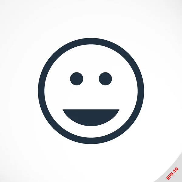 Smile icon, vector — Stock Vector