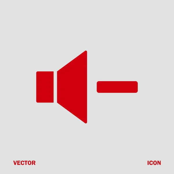 Aumentar volumen sonido altavoz icono — Vector de stock