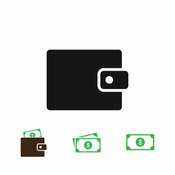 Εικονίδιο πορτοφόλι, διάνυσμα — Διανυσματικό Αρχείο