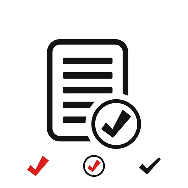 Controlelijst pictogram, vector — Stockvector