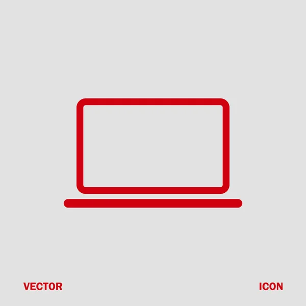 Laptop icon, vector — Stock Vector