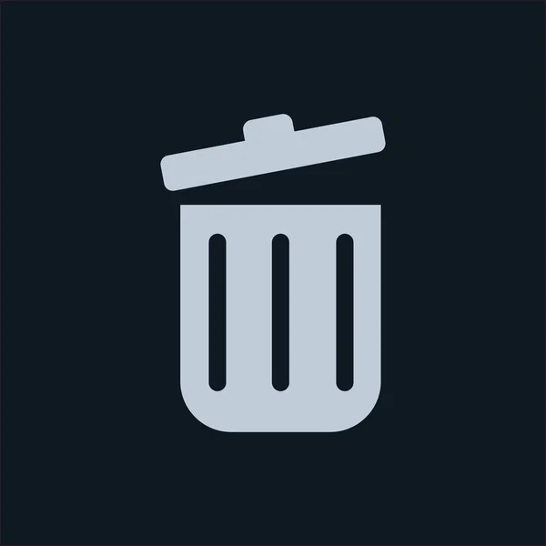 Icône poubelle, vecteur — Image vectorielle