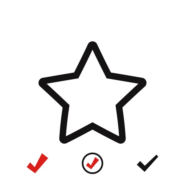 Star icon, vector — Stock Vector