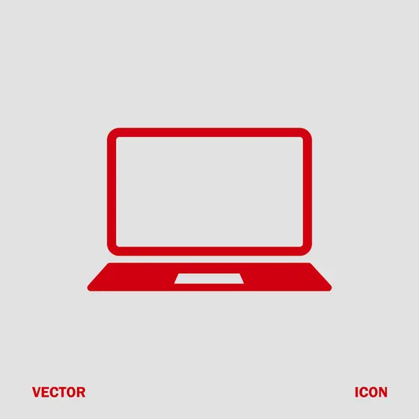 Laptop icon, vector — Stock Vector