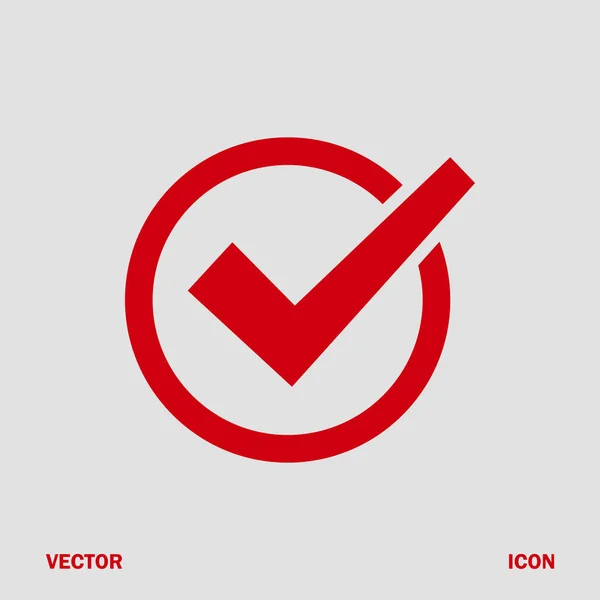 Confirmer l'icône, vecteur — Image vectorielle