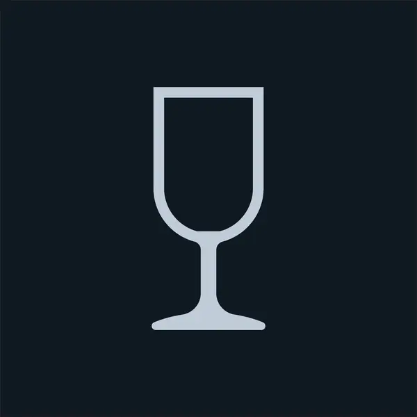 Glas-Ikone trinken — Stockvektor