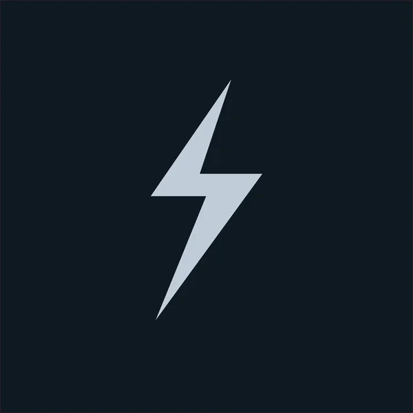 Lightning icon, vector — Stock Vector