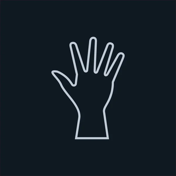 Рука значок вектор — стоковий вектор