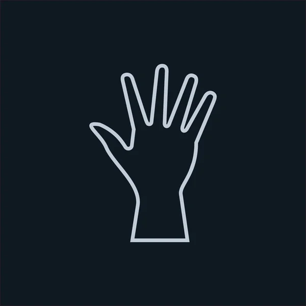 Hand pictogram vector — Stockvector