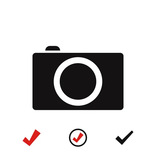 Foto kamera ikon – Stock-vektor