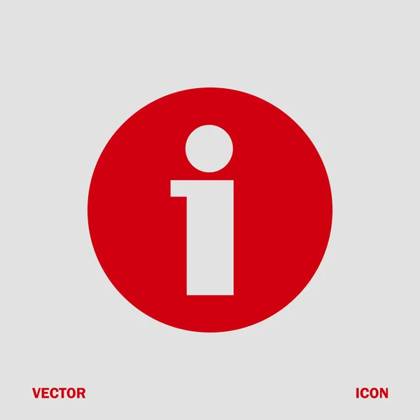 Icono de información, vector — Vector de stock