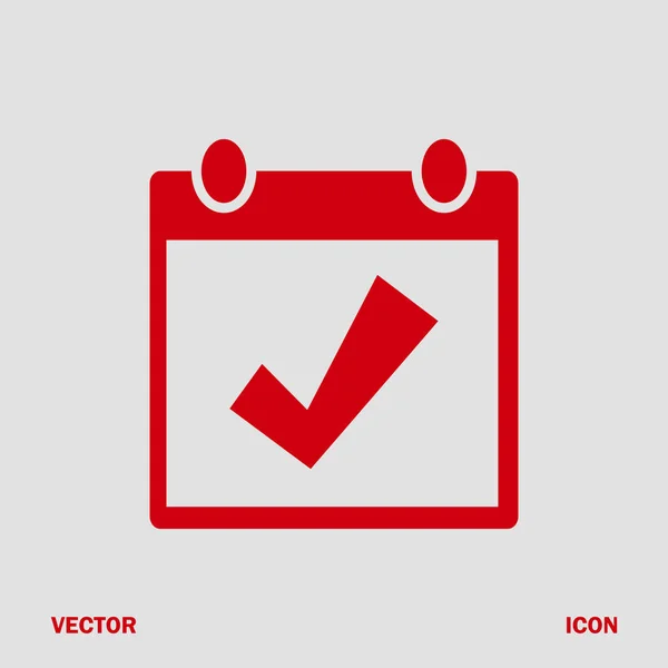 Icône du calendrier, vecteur — Image vectorielle