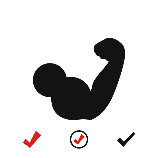 Biceps icon vector — Stock Vector