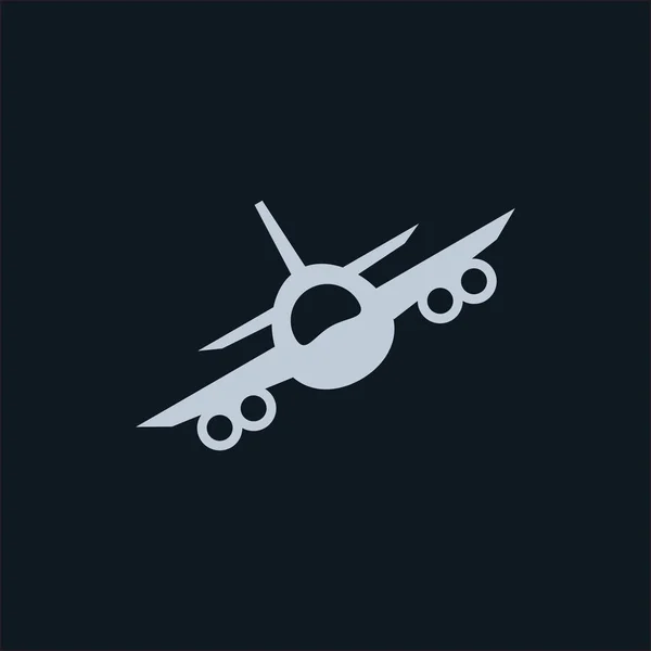 Vector icono de avión — Vector de stock