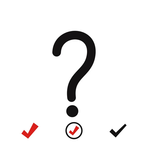 Icono signo de interrogación — Vector de stock