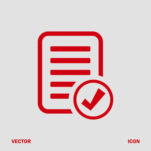 Icône de liste de vérification, vecteur — Image vectorielle