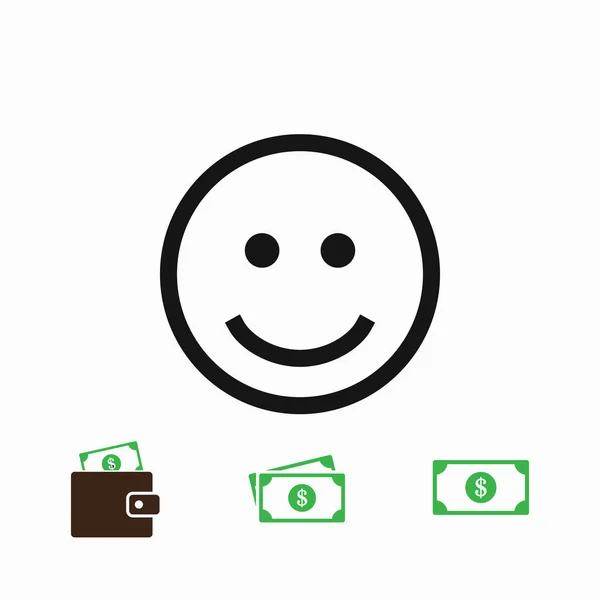 Smile pictogram, vector — Stockvector