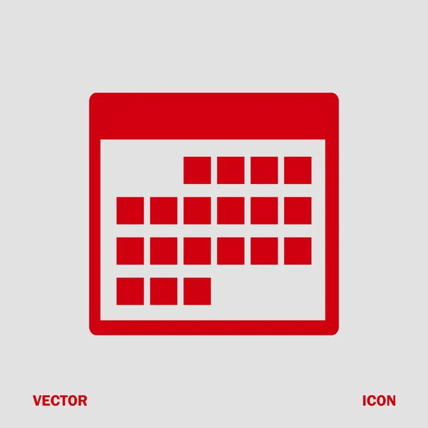 Calendário vetor ícone — Vetor de Stock