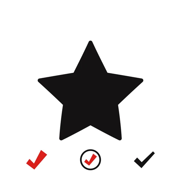 Star icon, vector — Stock Vector