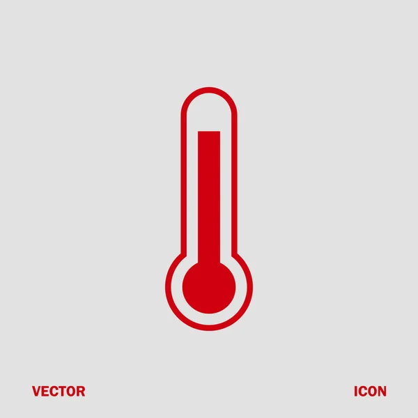 Icône du thermomètre, vecteur — Image vectorielle