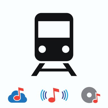simge tren, vektör