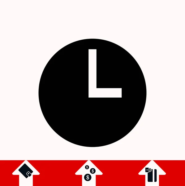 Icono de tiempo, vector — Vector de stock