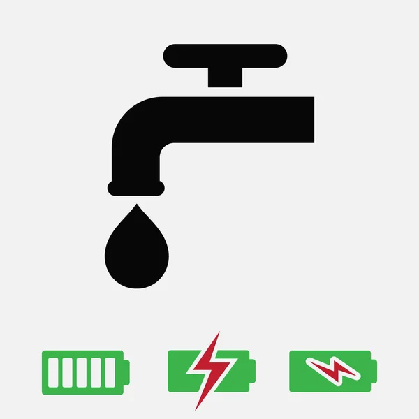 Faucet icon vector — Stock Vector