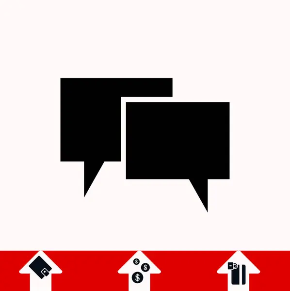 Speech bubbles icon — Stock Vector