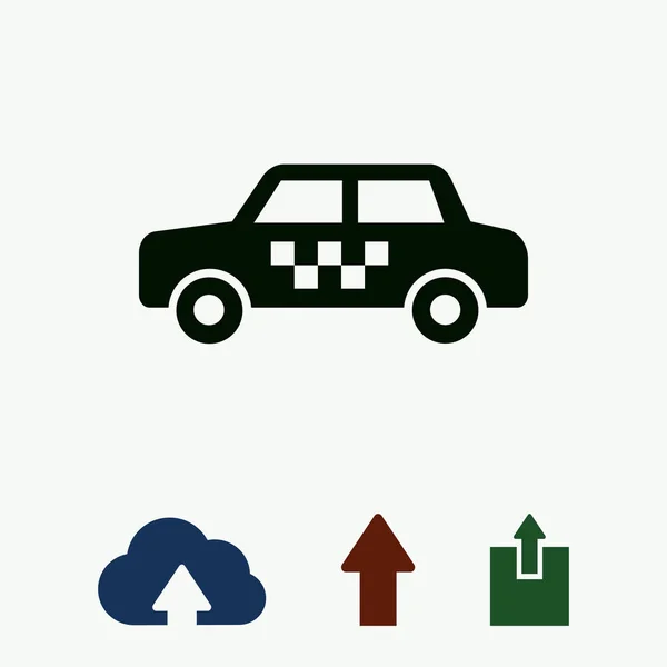 Taxisymbol, Vektor — Stockvektor
