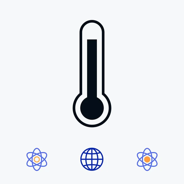 温度计图标矢量 — 图库矢量图片