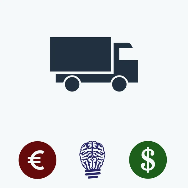 Truck icon, vector — Stock Vector
