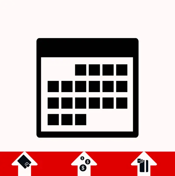 Agenda pictogram vector — Stockvector