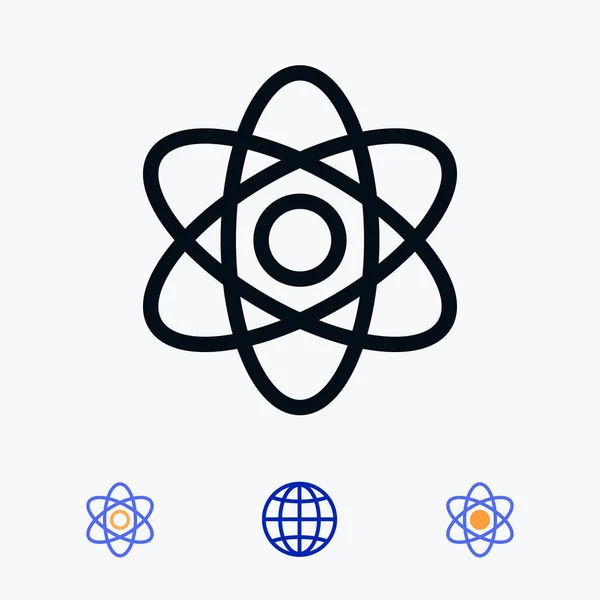 Icône modèle abstrait de science physique — Image vectorielle