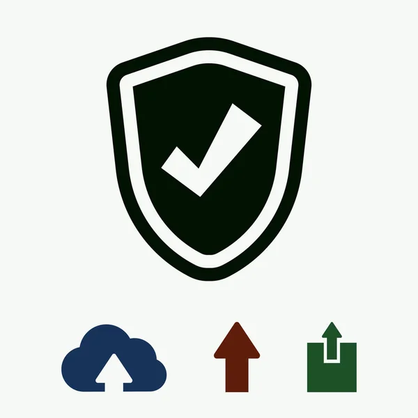Shield icon, vector — Stock Vector
